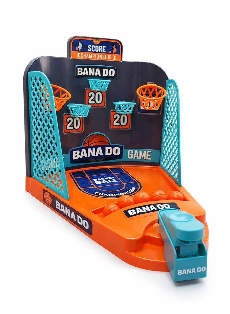 Basketball Shooting Arcade Game – Portable Tabletop Mini Basketball Toy for Home Play